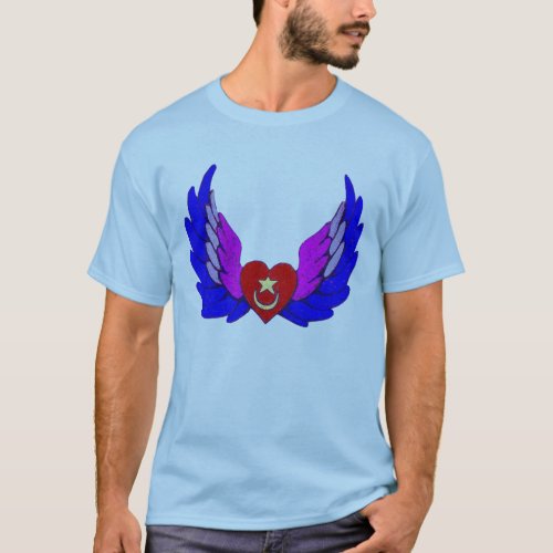 Bright Winged Sufi Heart T_Shirt
