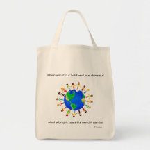 Bright World Tote Bag