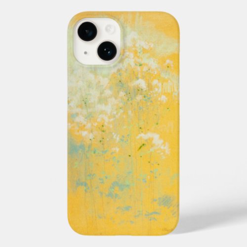 Bright Yellow Abstract Art iPhone Case