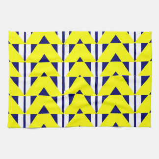 bright yellow abstraction kitchen towel