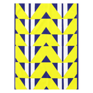 bright yellow abstraction tablecloth