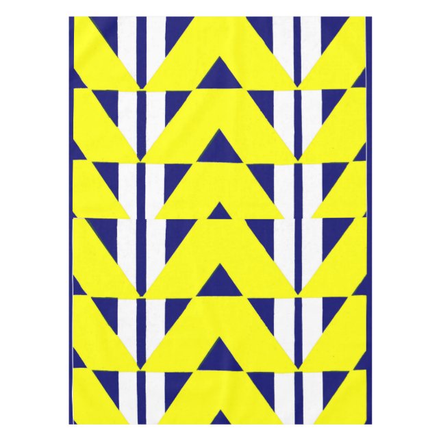 bright yellow abstraction tablecloth (Front)