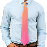 Bright Yellow and Pink Gradient Ombre Neck Tie<br><div class="desc">Bright yellow meets bright pink in this cool color gradient.  What a fun abstract design for spring and summer!</div>