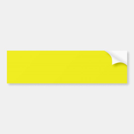 Bright Yellow Background Bumper Sticker