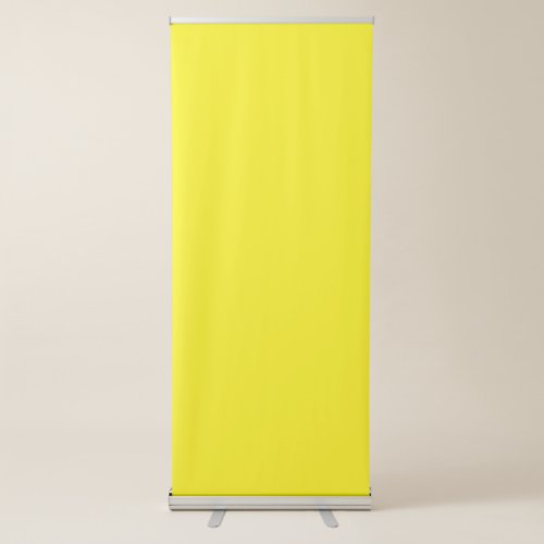 Bright Yellow Best Vertical Retractable Banner