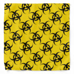 Bright Yellow Biohazard Symbol Bandana at Zazzle