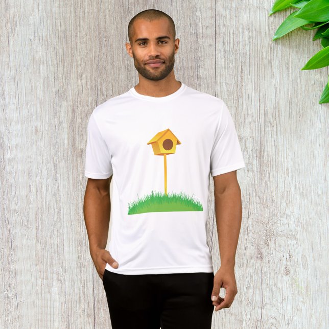 Bright Yellow Birdhouse on Grass T-Shirt (Creator Uploaded)