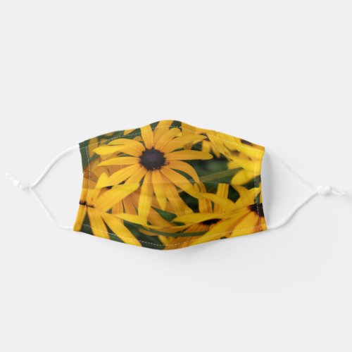 Bright Yellow Black Eyed Susan Adult Cloth Face Mask