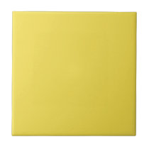 Bright Yellow Ceramic Tile