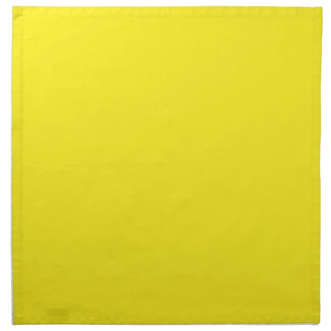 Bright Yellow Cloth Napkin (Front)