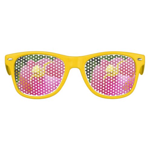 Bright Yellow Crab Spider  Pink Tulip Kids Sunglasses