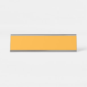 Bright yellow (Crayola) (solid color) Desk Name Plate
