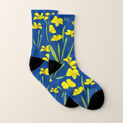 Bright Yellow Daffodil All_Over_Print Socks