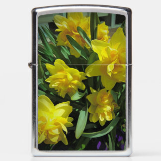 bright Yellow Daffodills Zippo Lighter