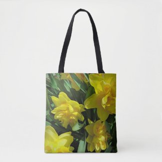 Bright Yellow Daffodils Crossbody Bag