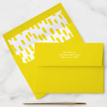 Bright Yellow Dashing Return Address Envelope<br><div class="desc">Add an extra touch of good cheer with these Bright Yellow Dashing envelopes. Choose from six color options and pair with the full collection to make holiday mailing this year a breeze!</div>