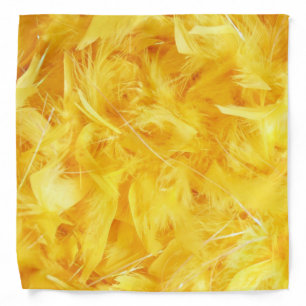 Bright Yellow Feathers Bandana