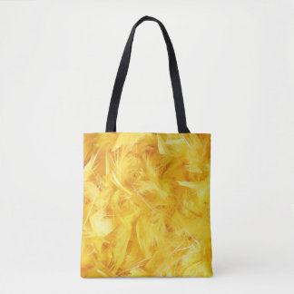 Bright Yellow Feathers Tote Bag