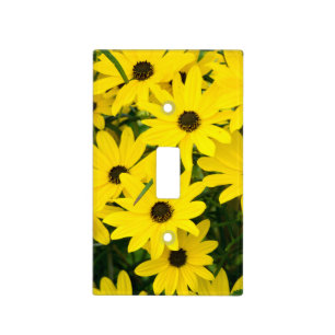 Bright Yellow Flowers Light Switch Cover