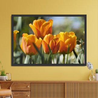 Bright Yellow Flowers Matte Poster Print