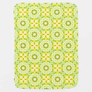 Bright Yellow Green Summer Star Dopamine Decor Art Baby Blanket