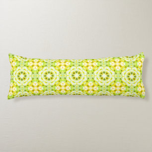 Bright Yellow Green Summer Star Dopamine Decor Art Body Pillow