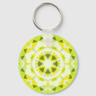 Bright Yellow Green Summer Star Dopamine Decor Art Keychain