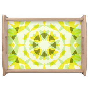 Bright Yellow Green Summer Star Dopamine Decor Serving Tray