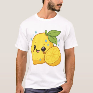 Bright Yellow Happy Citrus Lemon T-Shirt