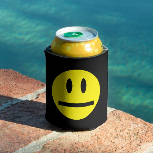 Bright Yellow Happy Smiling Face  Can Cooler