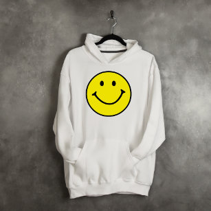 Bright Yellow Happy Smiling Face  Hoodie