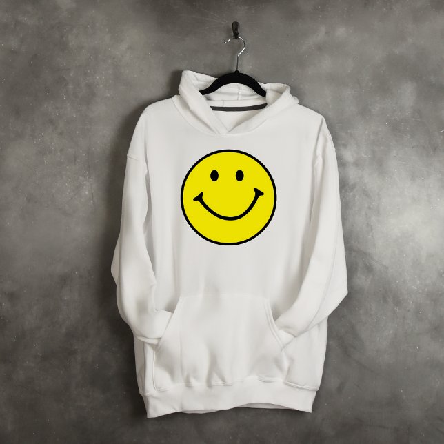 Bright Yellow Happy Smiling Face  Hoodie (Creator Uploaded)