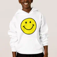 Bright Yellow Happy Smiling Face Hoodie Zazzle