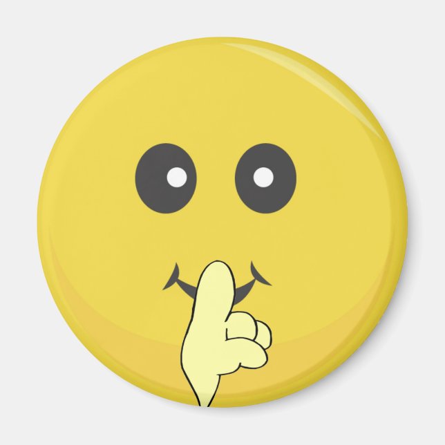 Bright Yellow Happy Smiling Face  Magnet (Front)