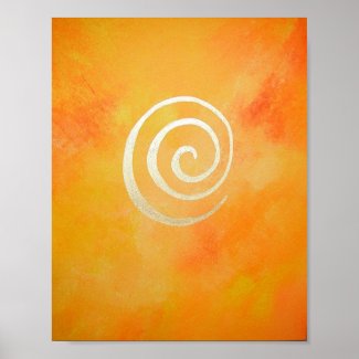 Bright Yellow Infinity Philip Bowman Abstract Art Posters
