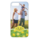 Bright Yellow Lemon Pattern | Add Your Photo iPhone 8 Plus/7 Plus Case