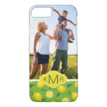 Bright Yellow Lemon Pattern | Add Your Photo iPhone 8/7 Case