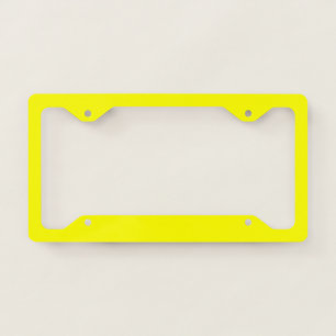Bright Yellow License Plate Frame