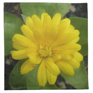 Bright Yellow Marigold Napkin