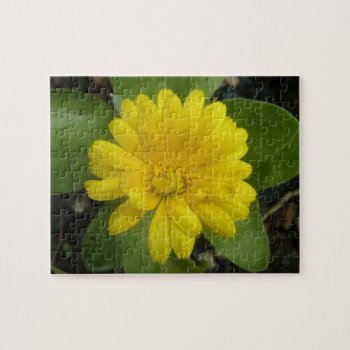 Bright Yellow Marigold Puzzle by Fallen_Angel_483 at Zazzle