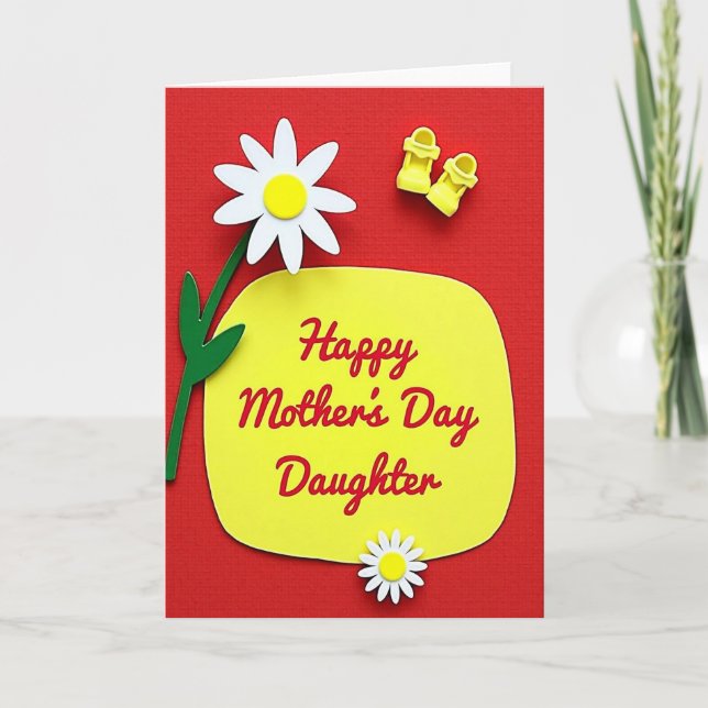 Bright Yellow Mothers Day Card (Front)