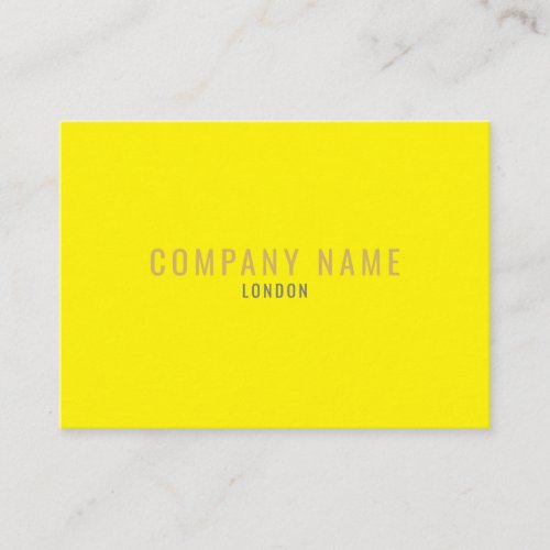 Bright yellow neon and gold business card