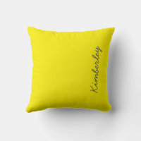 Neon shop yellow pillow