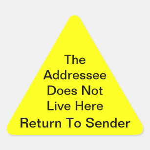 Return To Sender Stickers - 22 Results | Zazzle