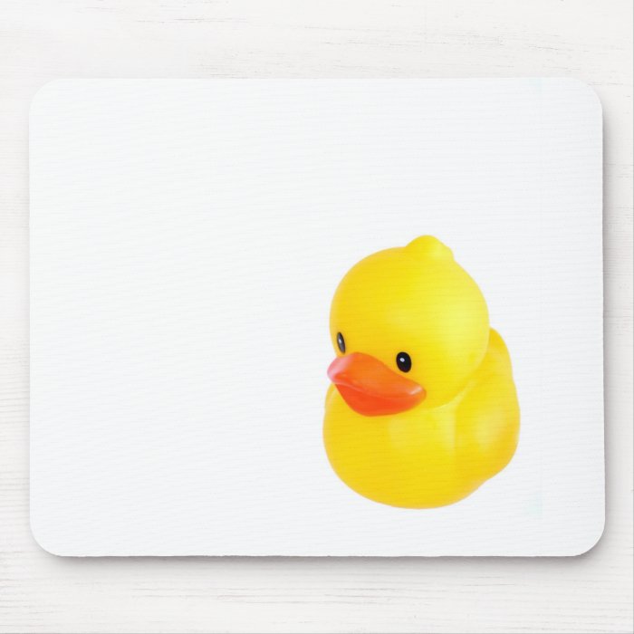 Bright Yellow Rubber Duck Mouse Mat