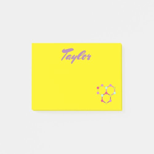 Bright Yellow Science Post_it Notes