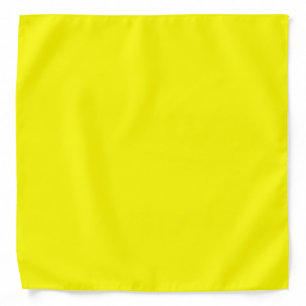 Bright yellow (solid color) bandana