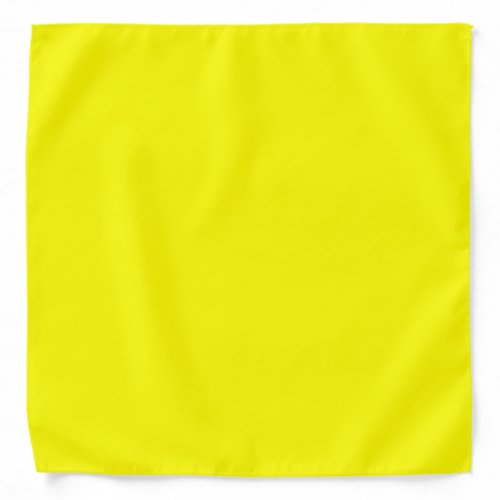 Bright yellow solid color  bandana