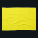 Bright Yellow Solid Color Blank Template Custom Kitchen Towel<br><div class="desc">Custom Create Your Own Upload Add Your Monogram Initial Photo or Logo Text Name Elegant Modern Cute Kitchen & Dining / Table & Kitchen Linens/ Blank Template Bright Yellow Solid Color Kitchen Towel.</div>