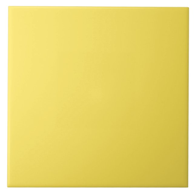 Bright  Yellow Solid Color Ceramic Tile (Front)